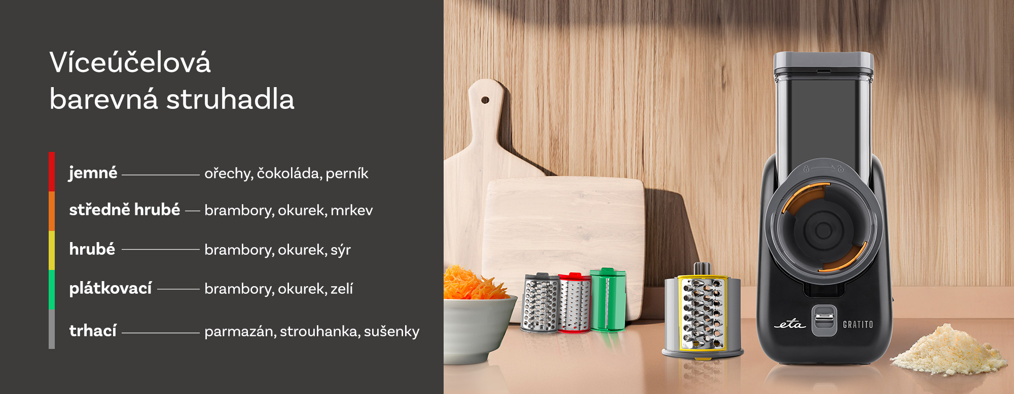 ETA Elektrický strúhač Gratito 7079 90000 čierny 5